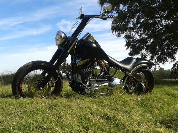 2005 chopped harley davidson fatboy