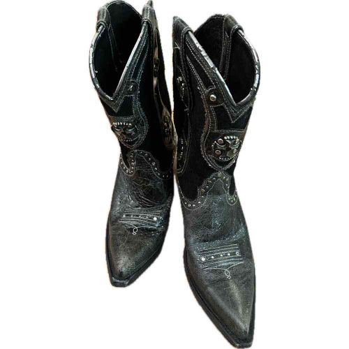 Ariat Black Desperado Studded Cowboy Western Boots Size 6.5 B