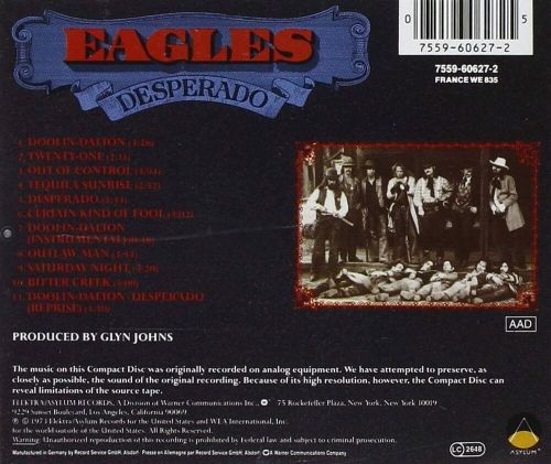 Eagles desperado cd new sealed digitally remastered