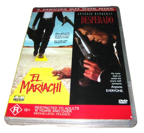 El mariachi + desperado - antonio banderas - new sealed dvd - region 4