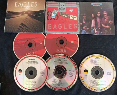 Eagles party pack 3 cd lot:like new  mint $4.45ea desperado, eden[2cd] live[2cd]