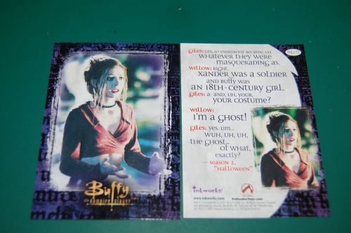 RARE BUFFY WILLOW CARD- Alyson Hannigan Extremely PALZ Inkworks