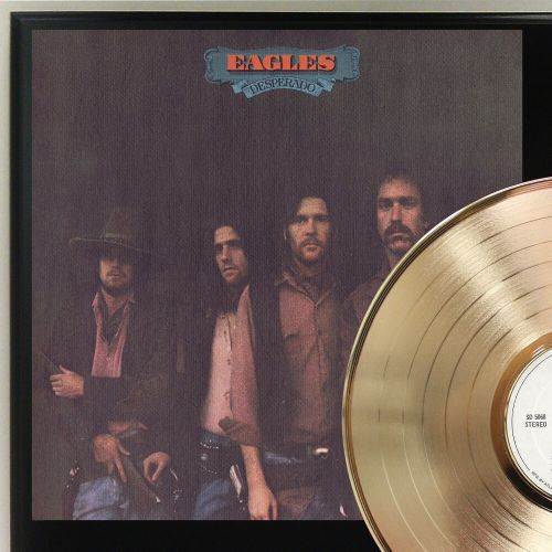 Eagles - desperado gold lp record plaque display