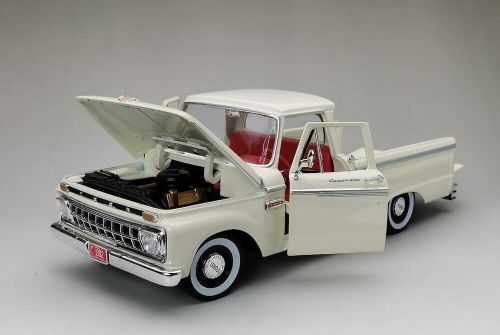 1965 FORD F-100 CUSTOM CAB PICKUP WHITE 1:18 SCALE BY SUN STAR 1302