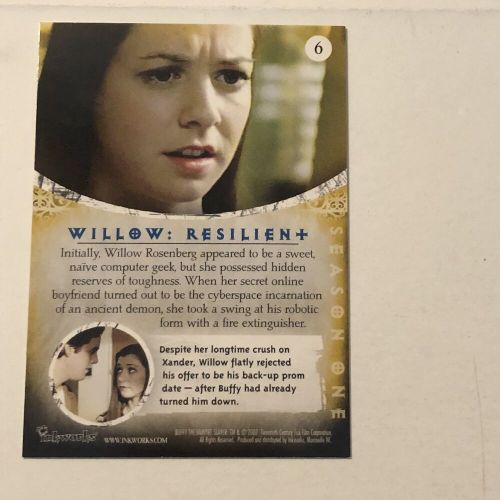 Buffy The Vampire Slayer Trading Card 2007 #6 Alyson Hannigan