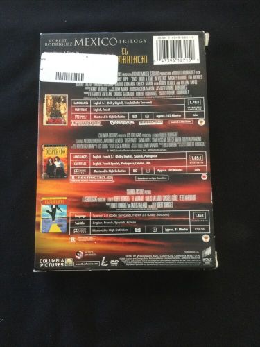 Robert Rodriguez Mexico Trilogy DVD El Mariachi/Desperado/Once Upon a Time in...