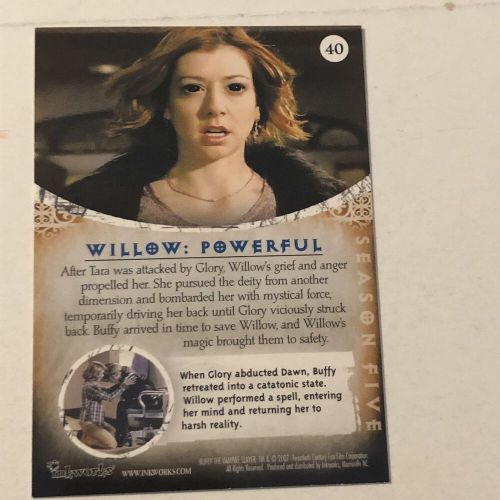 Buffy The Vampire Slayer Trading Card 2007 #40 Alyson Hannigan