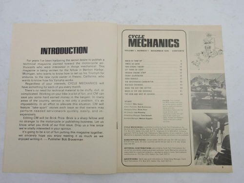 Cycle Mechanics Magazine Nov 1970 Triumph BSA Hodaka Ossa Bultaco B12813