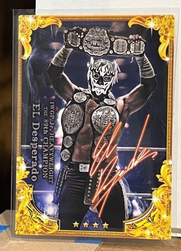 El Desperado 2023 New Japan Pro Wrestling X Lawson New Prediction Gold Card NJPW