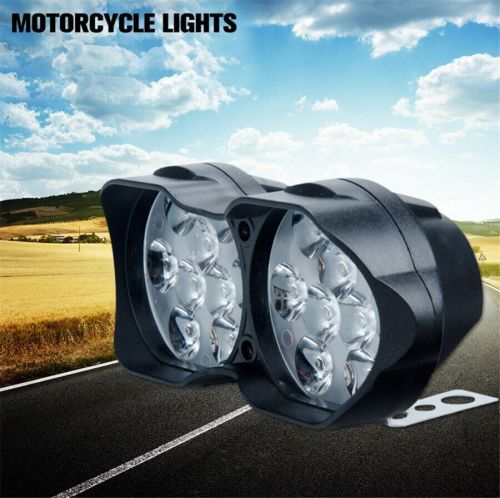 18 led motorcycle light 6500k fog spot lamp moto accessories 9-85v waterproof