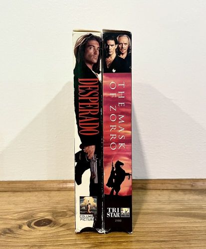 Desperado &amp; The Mask Of Zorro Antonio Banderas Action Adventure 90s VHS Lot OOP