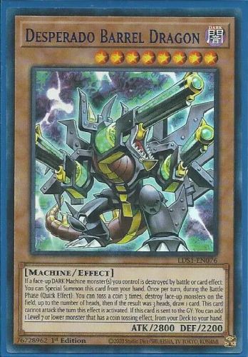 Yugioh - Desperado Barrel Dragon - Ultra Rare Holographic - 1st Edition Card