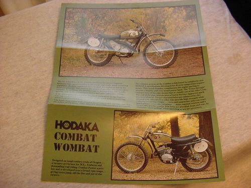 Hodaka 1974 Combat Wombat brochure