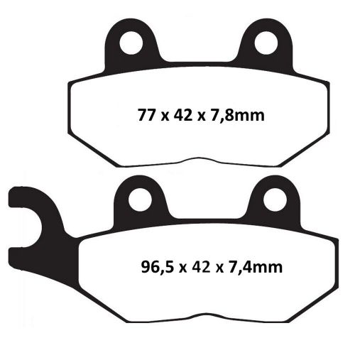 Brake pads Brenta 3063 organic front for Hyosung Aquila 125-