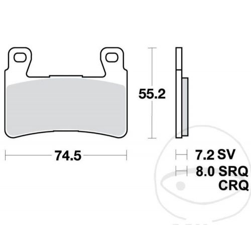 TRW front brake pads for Honda CBR600 CBR900 VTR1000 CB1100 CB1300 Hyosung GT-