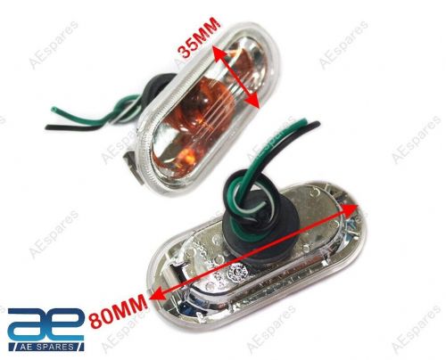 Turn signal side indicator lamp light set for vw polo &amp; vento 7e0949117b new