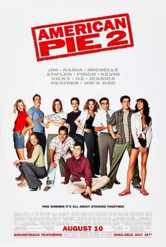 AMERICAN PIE 2 ORIGINAL D/S 27X40 THEATRICAL POSTER JAON BIGGS ALLISON HANNIGAN