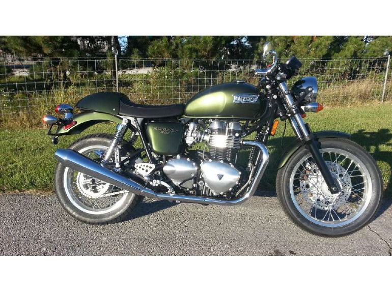 2013 triumph thruxton - brooklands green 