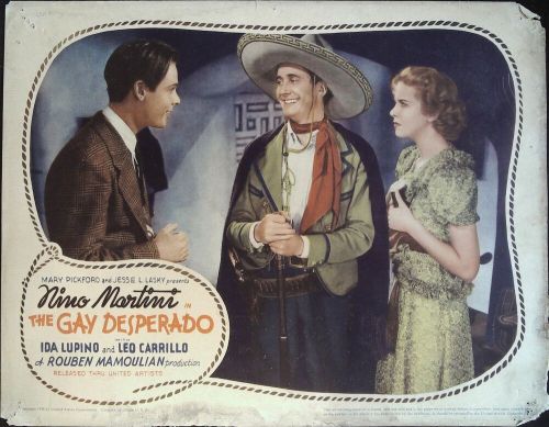 The Gay Desperado Lobby Card 1936 Ida Lupino and Nino Martini!