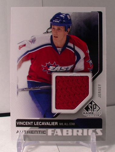 2014-15 sp game used authentic fabrics #afvl vincent lecavalier e