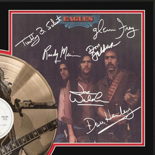 Eagles Desperado Custom Etched Reproduction Signed LP Display