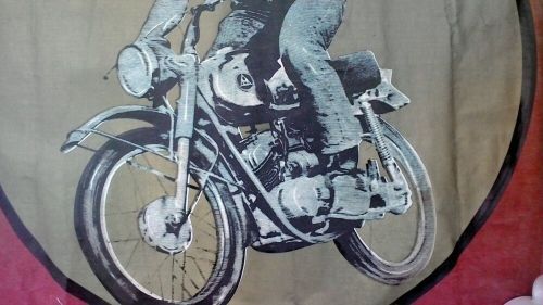 Vintage Hodaka Pabatco Motorcycle Ace 90 banner HUGE 7&#039;9&#034; x 2&#039;2&#034; canvas/cloth