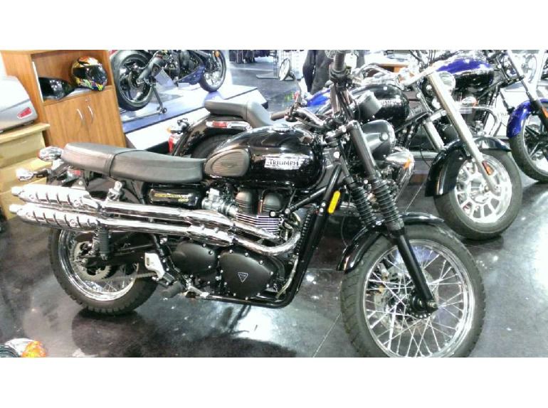 2013 triumph scrambler - jet black 