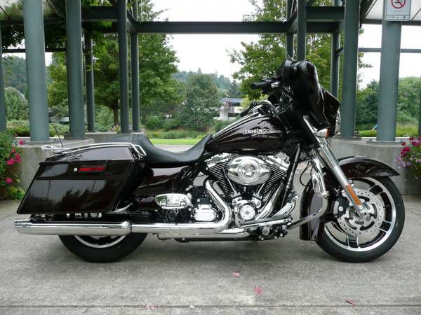 2011 harley davidson flhx street glide merlot