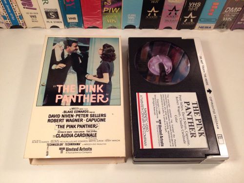 The pink panther betamax not vhs 1963 peter sellers comedy magnetic video beta