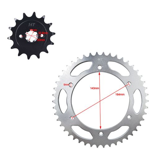 14t front 46t rear sprocket kit for hyosung gt250r sport comet gv250 2004-2007