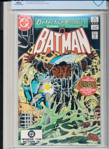 DETECTIVE COMICS 525 CBCS 9.4 Wp DC 1983 Killer Croc cover