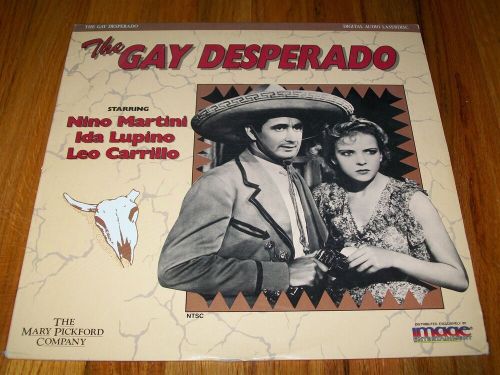 THE GAY DESPERADO Laserdisc LD VERY GOOD CONDITION VERY RARE IDA LUPINO