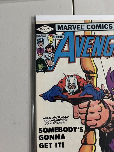 Avengers #223 antman hawkeye classic cover taskmaster appearance 1982