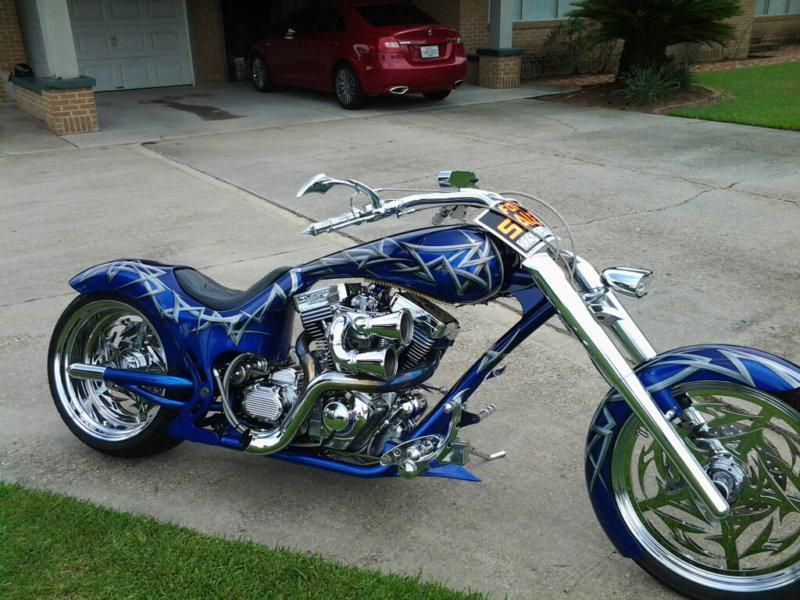 2004 custom pro street drop seat softail chopper