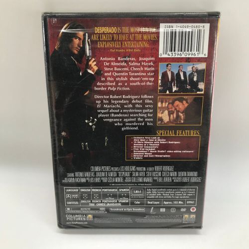 Desperado (dvd, 2003, special edition) brand new factory sealed