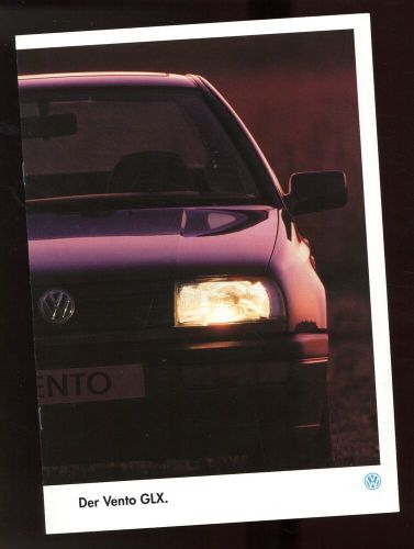 VW Vento GLX brochure 1993 8/93 brochure prospectus brochure catalogue catalogue-