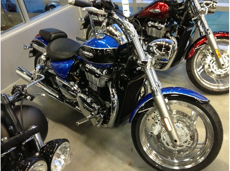 2013 triumph thunderbird abs - caspian blue / phantom bl 