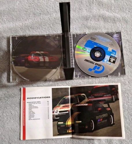 Gran turismo (playstation 1 ps1, 1998) black label with manual