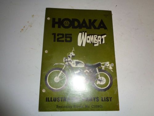 Hodaka Wombat 125 Illustrated Parts List Book New