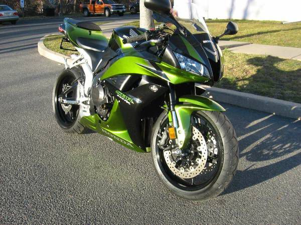 2008 Honda Cbr600rr Metallic Grn Low Miles