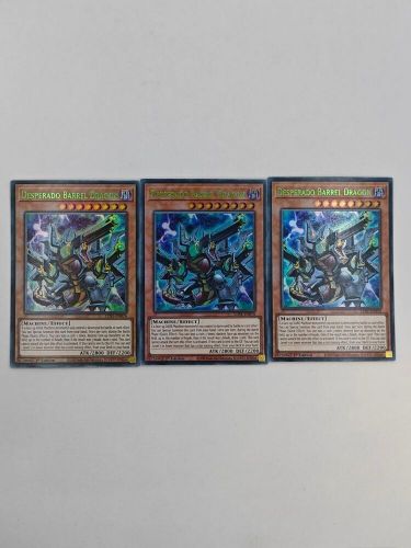 Yugioh: 3x desperado barrel dragon (green  lds1-en076 nm fast