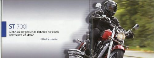 Hyosung brochure 2010 motorcycle brochure broszura st700i gv650i gt650i r gv250i-