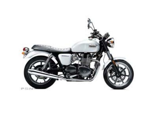 2013 triumph bonneville - crystal white 