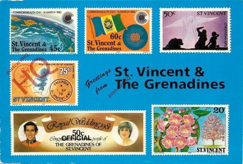 Postcard: St. Vincent &amp; The Grenadines, Stamps