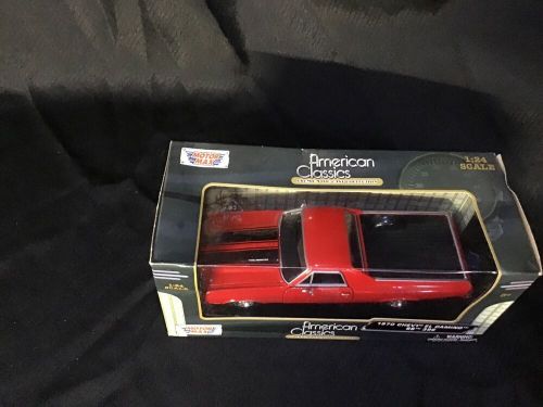 MOTOR MAX AMERICAN CLASSICS 1970 CHEVY EL CAMINO SS 396 RED PAINT 1:24 SCALE