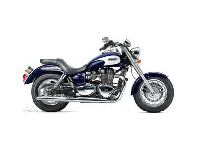 2013 triumph america - sapphire blue / crystal white