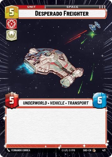 Desperado Freighter (Hyperspace) -Near Mint Star Wars: Unlimited