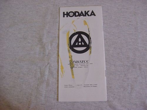 Vintage motorcycle &#034;the hodaka story&#034; brochure pamphlet