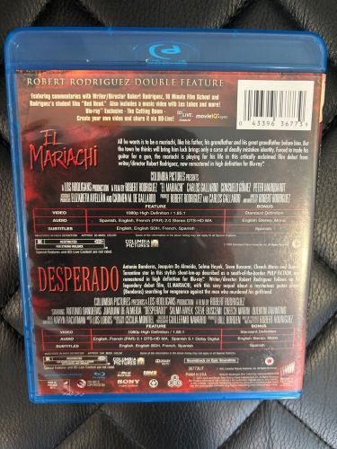 Desperado / El Mariachi Double Feature (Blu-ray, 1995) Robert Rodriguez