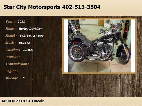 2011 Harley-Davidson FLSTFB FAT BOY